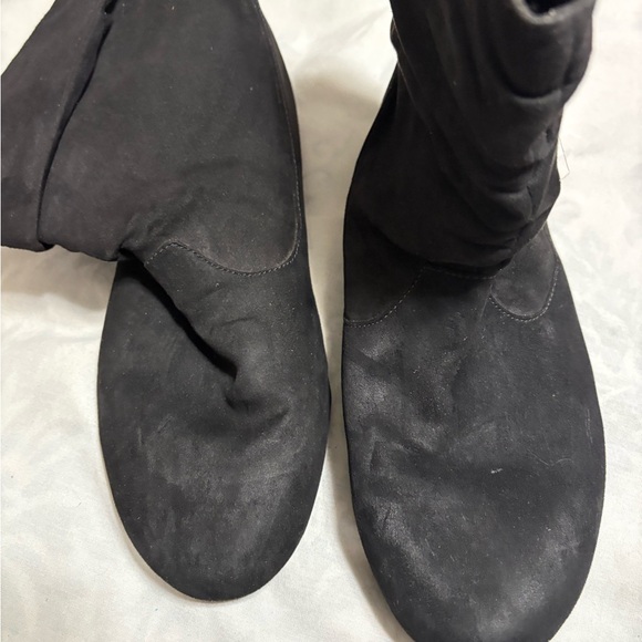 Black Suede Ankle Boots - Picture 3 of 10